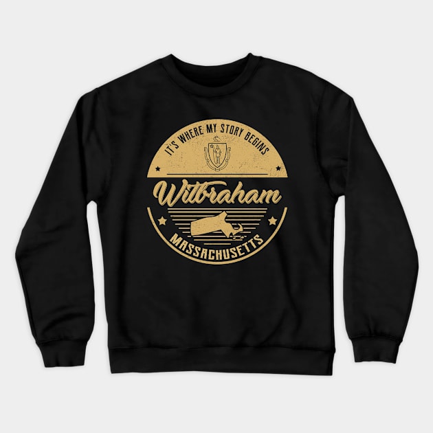 Wilbraham Massachusetts It's Where my story begins Crewneck Sweatshirt by ReneeCummings